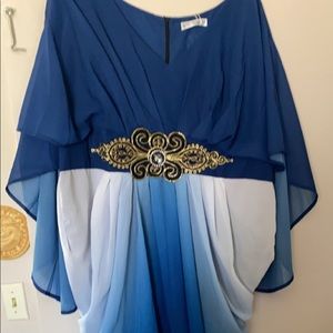 SHEIN cocktail cape dress